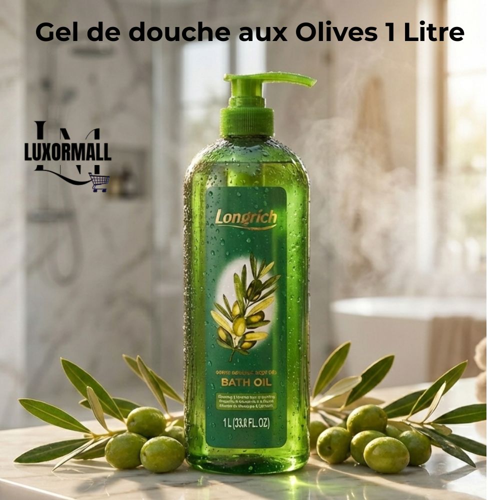 Accueil gel de douche aux olives longrich