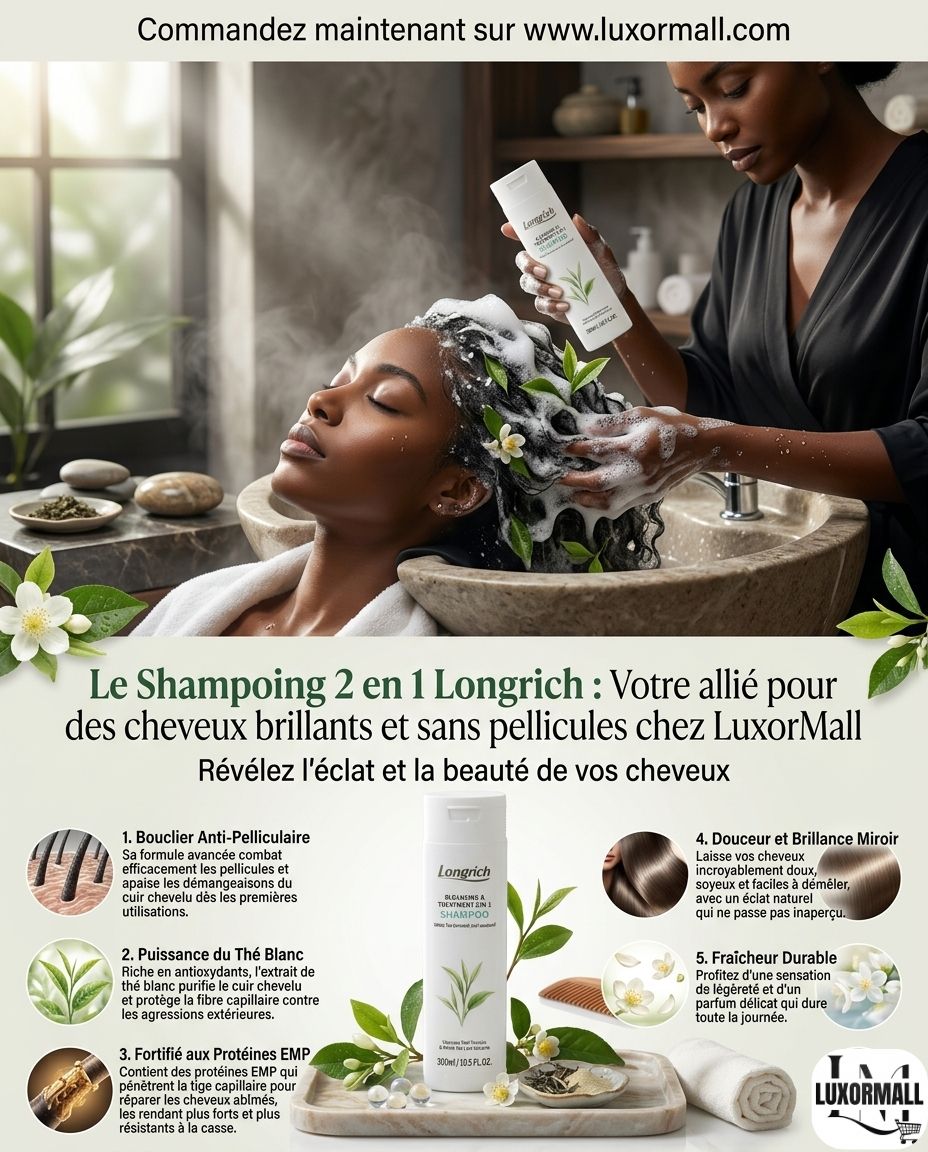 shampoing & démêlant 2 en 1 longrich