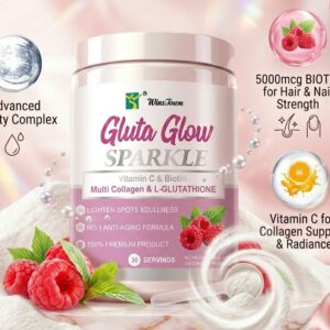 gluta glow (glutathione + multi collagène)