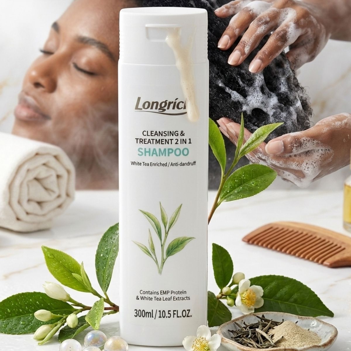 shampoing & démêlant 2 en 1 longrich