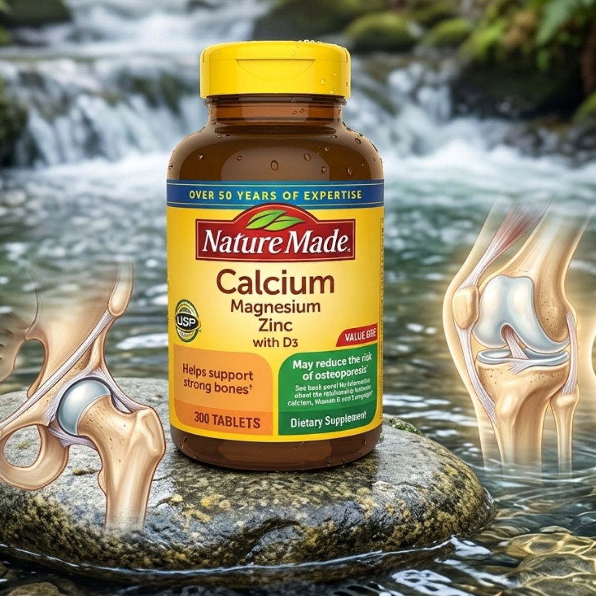 calcium nature made 300 tablettes