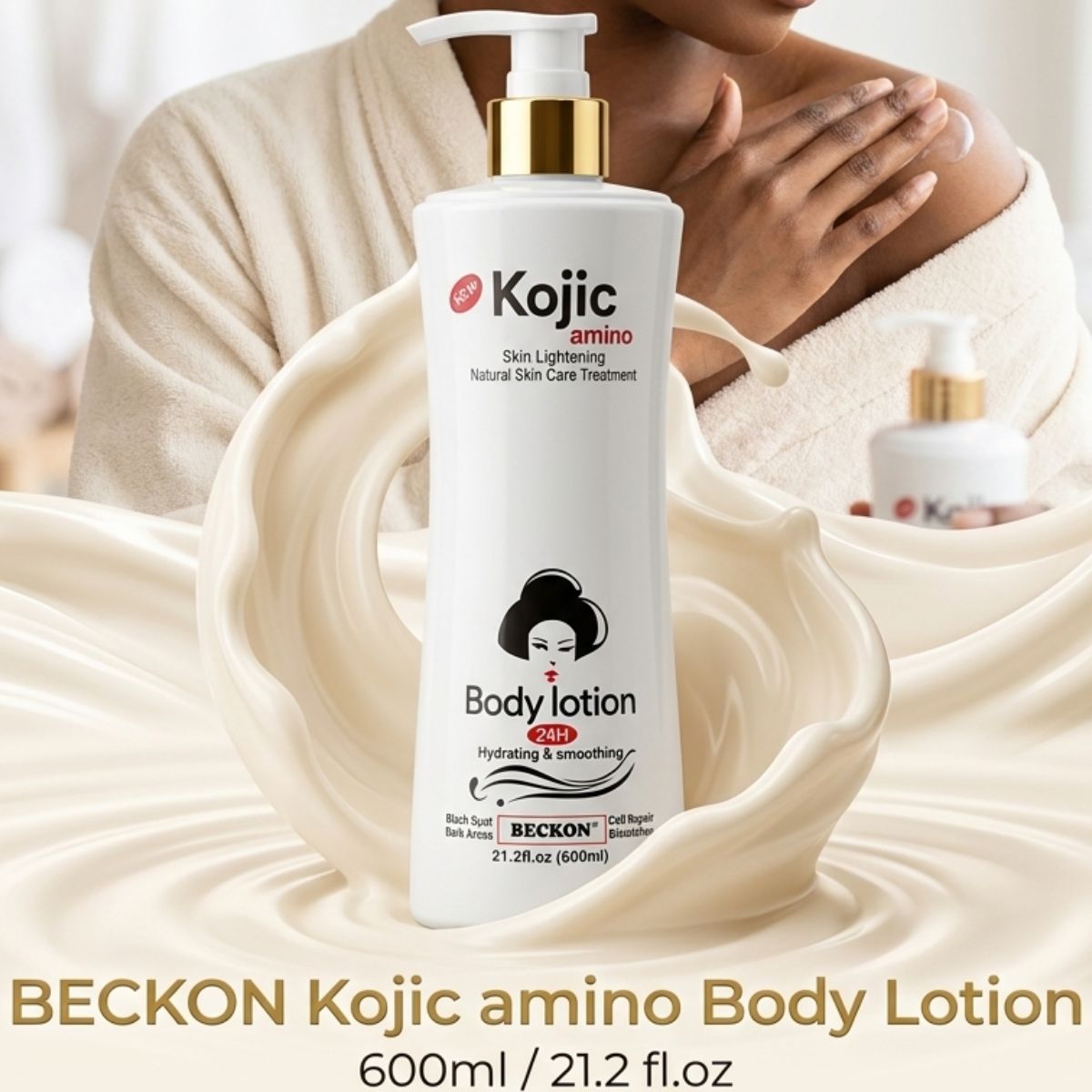Accueil lotion corporelle beckon kojic amino 600ml