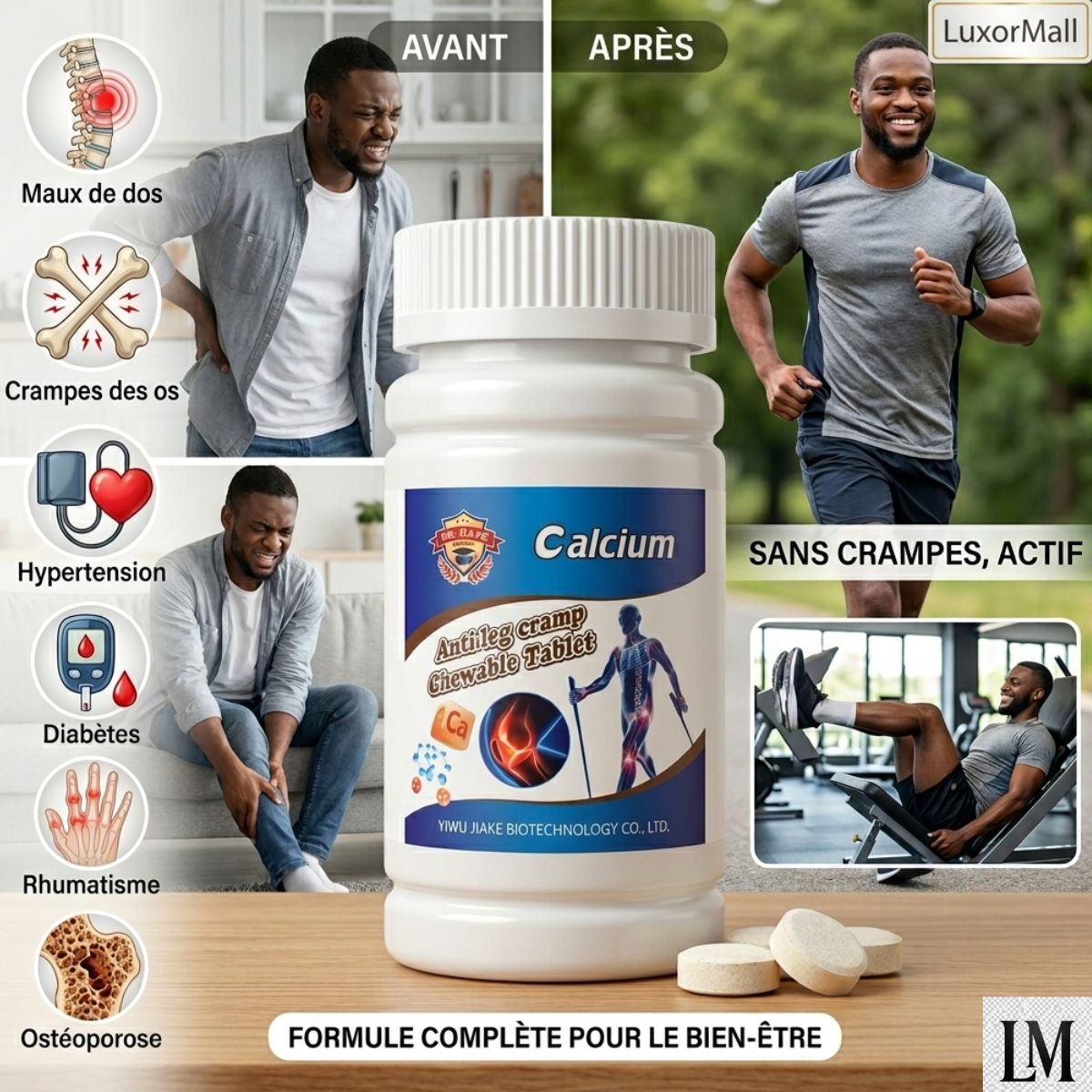 calcium contre les crampes et douleurs articulaires