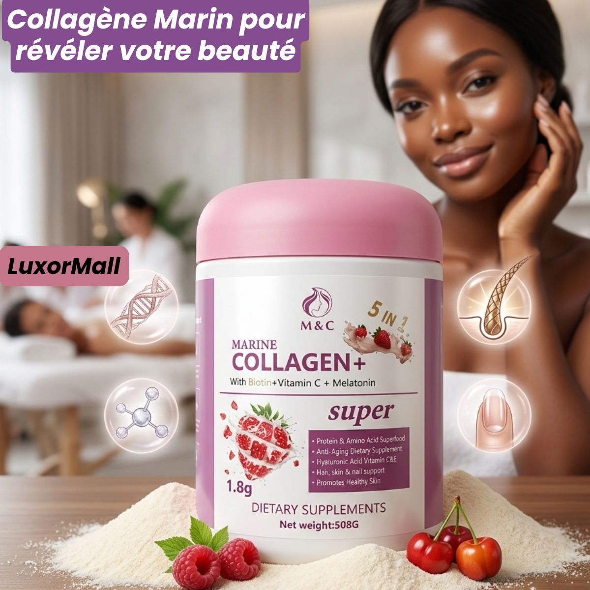 collagène marin en poudre pour beauté durable