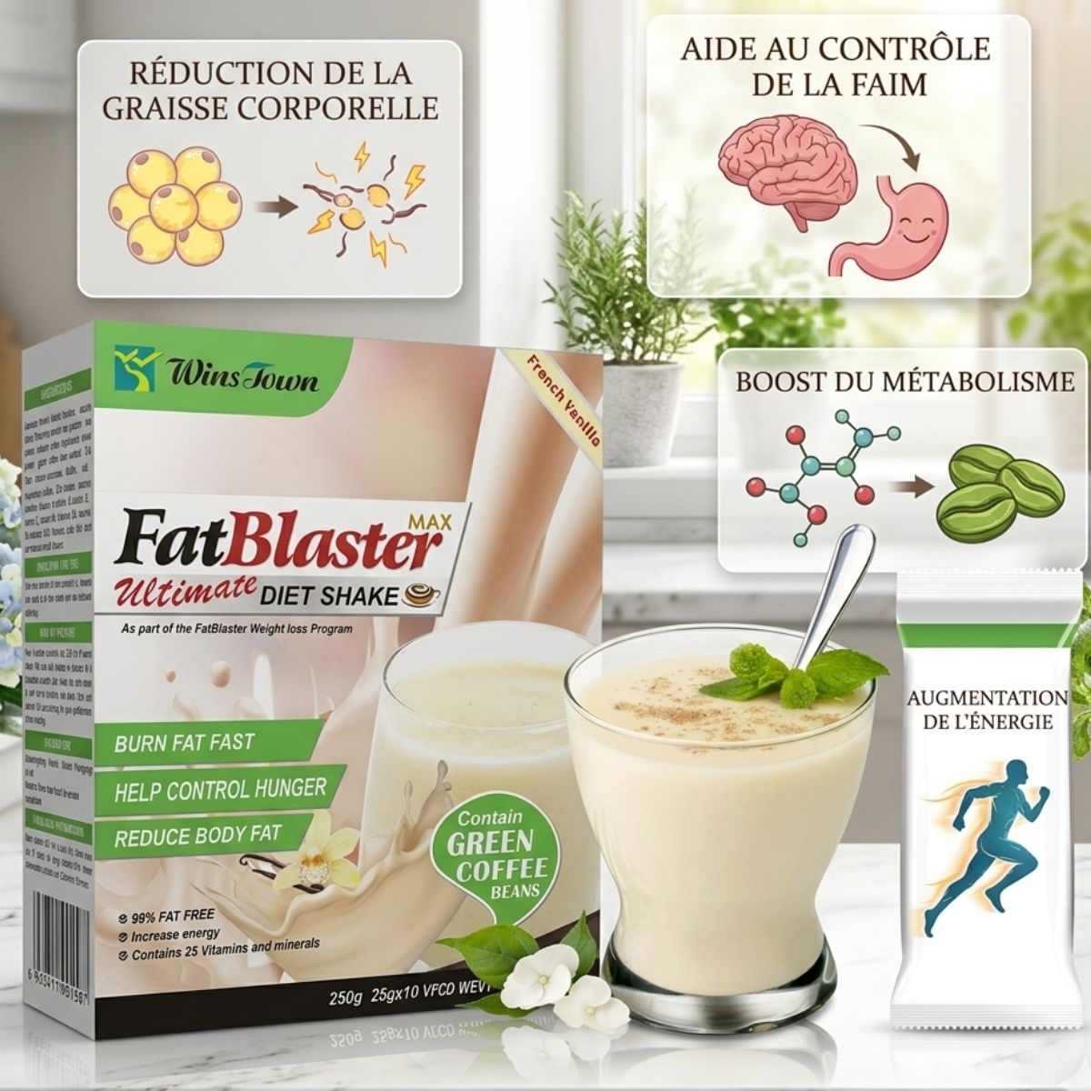 fatblaster à la vanille pour perte de poids saine