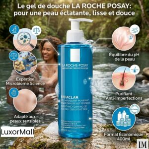 gel purifiant contre acné pour peaux grasses et sensibles la roche posay